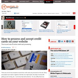 How to process and accept credit cards on your website