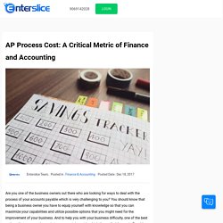 A Critical Metric of Finance and Accounting