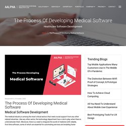The Process Of Developing Medical Software