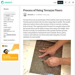 Process of fixing Terrazzo Floors