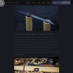 Process: Making the Kuromon Aikuchi Tanto - Crossed Heart Forge