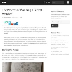 The Process of Planning a Perfect Website