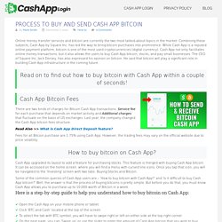 Process to buy and send Cash App Bitcoin - Cash App Login