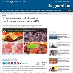 Processed meats rank alongside smoking as cancer causes – WHO