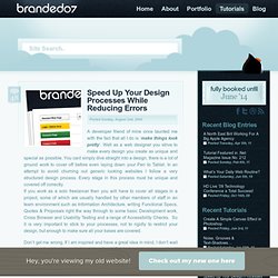 Speed Up Your Design Processes While Reducing Errors · Branded07