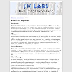 Java Image Processing - Blurring for Beginners
