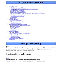 OpenCV: Image Processing and Computer Vision Reference Manual