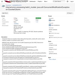 [CASSANDRA-3870] Internal error processing batch_mutate: java.util.ConcurrentModificationException on CounterColumn