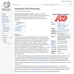 Automatic Data Processing