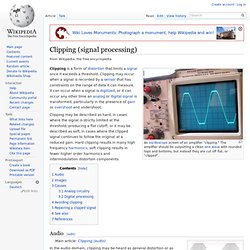 Clipping (signal processing)