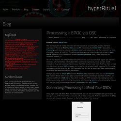 Processing + EPOC via OSC