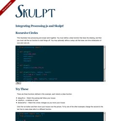 Processing Integration with Skulpt