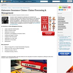Outsource Insurance Claims: Claims Processing & Management by Mika Edword