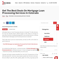 Best deals on loan processing services in Colorado