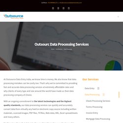 Outsource Data Processing Services India