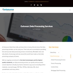 Outsource Data Processing Services India