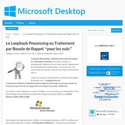 Le Loopback Processing ou Traitement par Boucle de Rappel "pour les nuls" - Microsoft-Desktop.com
