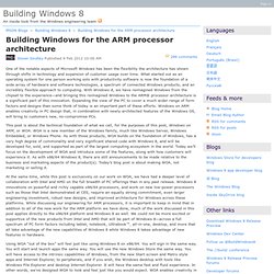 Building Windows 8 for the ARM processor architecture