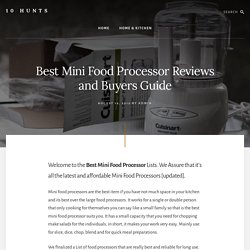 Best Mini Food Processor Reviews and Buyers Guide