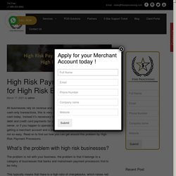High Risk Payment Processors for High Risk Business