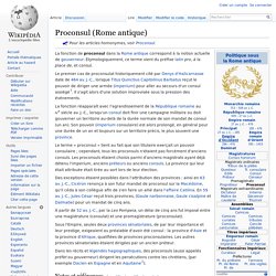 Proconsul (Rome antique)