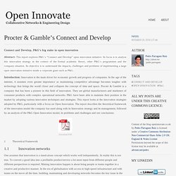 Procter & Gamble’s Connect and Develop