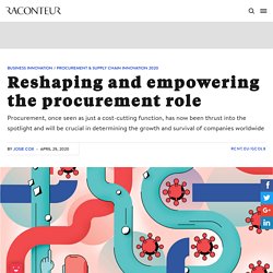 Why the role of the procurement function is key to survival