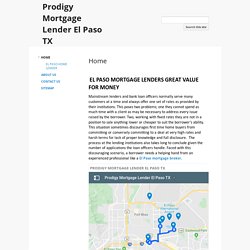 Prodigy Mortgage Lender El Paso TX
