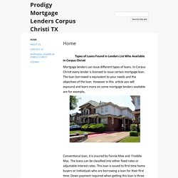 Prodigy Mortgage Lenders Corpus Christi TX