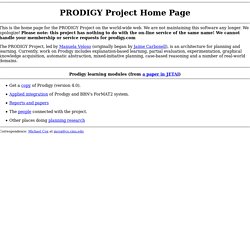PRODIGY project home page