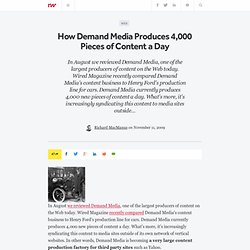 How Demand Media Produces 4,000 Pieces of Content a Day