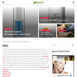 Skin Care Product Analysis