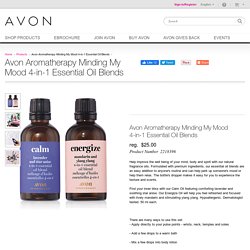 Product: Avon Aromatherapy Minding My Mood 4-in-1 Essential Oil Blends