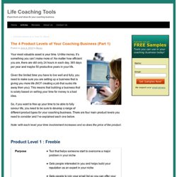 The 4 Product Levels of Your Coaching Business (Part 1)