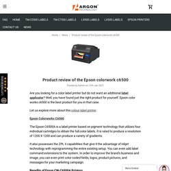 Product review of the Epson colorwork c6500