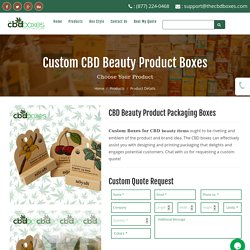 Custom CBD Beauty Product Boxes - CBD Cosmetic Packaging