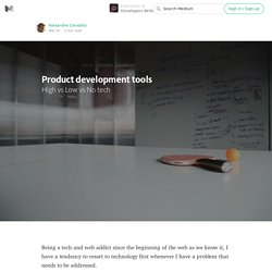 Product development tools — Developers Writing
