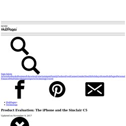 Product Evaluation: The iPhone and the Sinclair C5