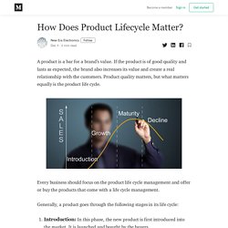 Why Does Product Lifecycle Matter?