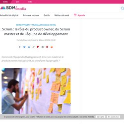 Scrum : le rôle du product owner, du Scrum master et de l'équipe de développement