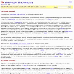 The Product That Wont Die - Visual FoxPro Wiki