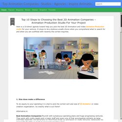 Top Animation Companies : Studios : Agencies : Inspire Animations: Top 10 Steps to Choosing the Best 2D Animation Companies – Animation Production Studio For Your Project
