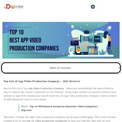 Top: 10 Best App Video Production Company 2021: Digirater