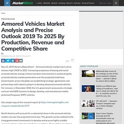 Armored Vehicles Market Analysis and Precise Outlook 2019 To 2025 By Production, Revenue and Competitive Share