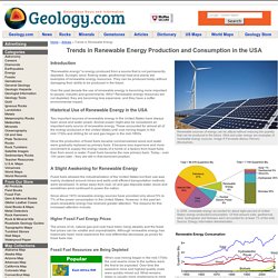 Renewable Energy Production and Consumption in the USA