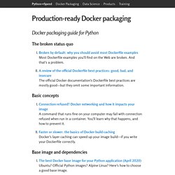 Production-ready Docker packaging