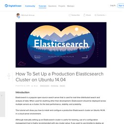 How To Set Up a Production Elasticsearch Cluster on Ubuntu 14.04