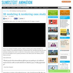 3D modeling, rendering and animation service case study