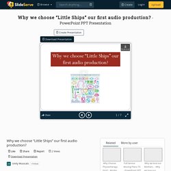 Why we choose “Little Ships” our first audio production?