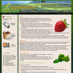 CYCLO PANIER, vente et livraison de paniers de fruits et légumes de saison sur Avignon : production locale en direct des producteurs